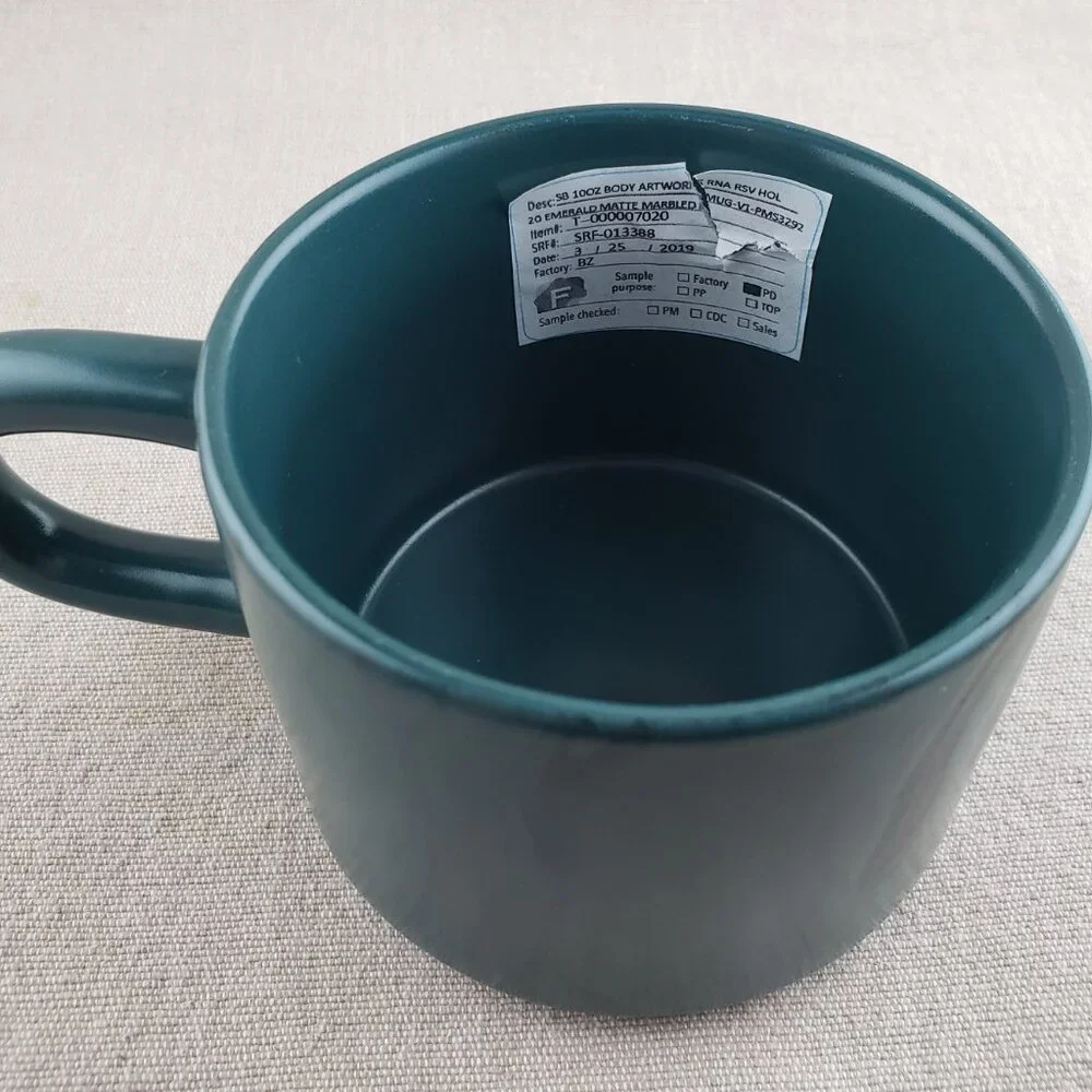 RARE 2019 Starbucks Reserve Matte & Glossy Green Coffee Mug Set *SAMPLES*